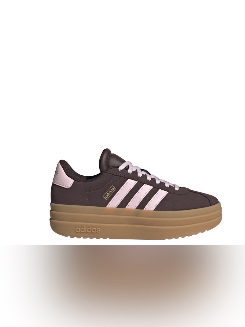 ADIDAS BIG KID VL COURT BOLD SNEAKER - Brown/Pink - Picture 2 of 8